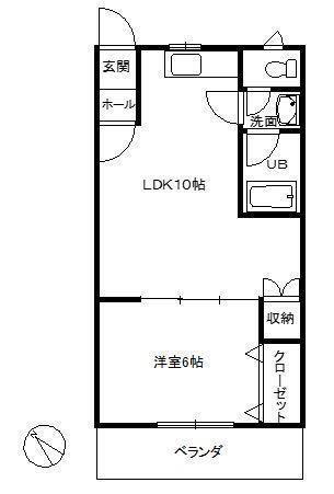 エルソフィア正雀I(1LDK/3階)の間取り写真