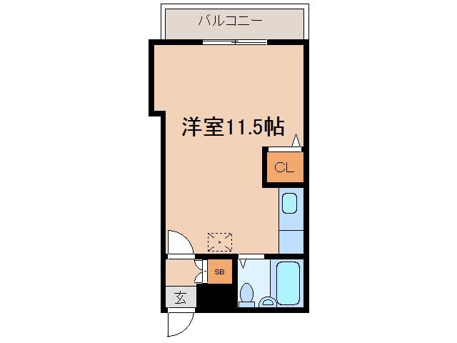 ドミール新橋(ワンルーム/4階)の間取り写真