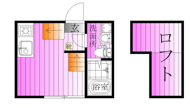 グランシャリオ金町(ワンルーム/1階)の間取り写真
