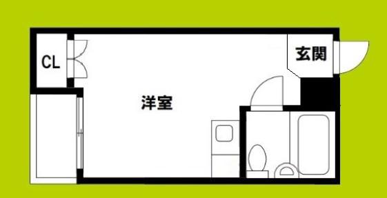 アウトバーンGK(ワンルーム/7階)の間取り写真