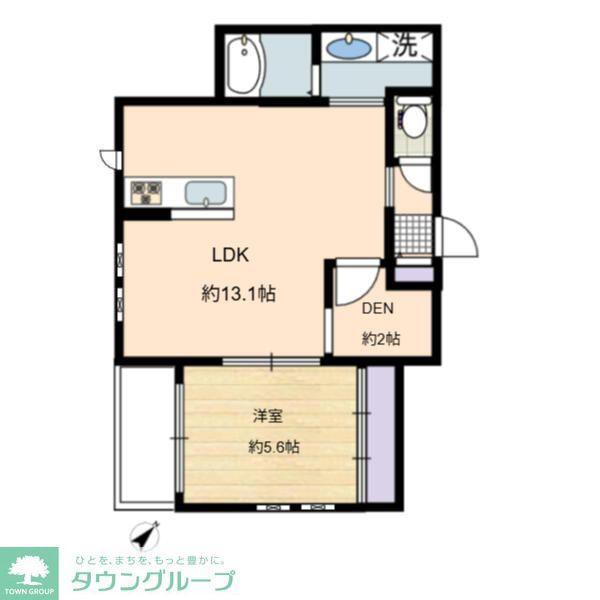 KENZ HOUSE(1SLDK/3階)の間取り写真