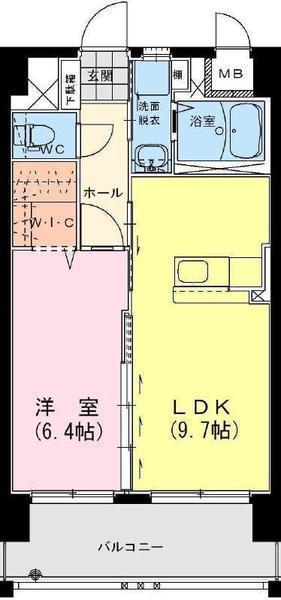アンシャンテ・S(1LDK/2階)の間取り写真