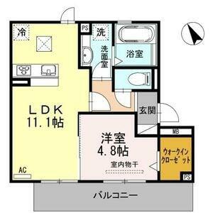レジデンス春岡(1LDK/3階)の間取り写真