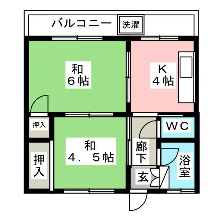 横関コーポ 3階階 間取り