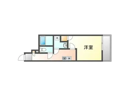 クレイノ カーサGOYAIII(1K/1階)の間取り写真