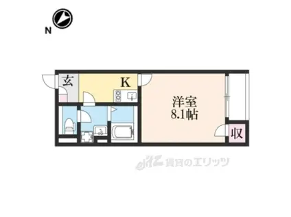 レオネクストグランヴィアⅤ(1K/2階)の間取り写真