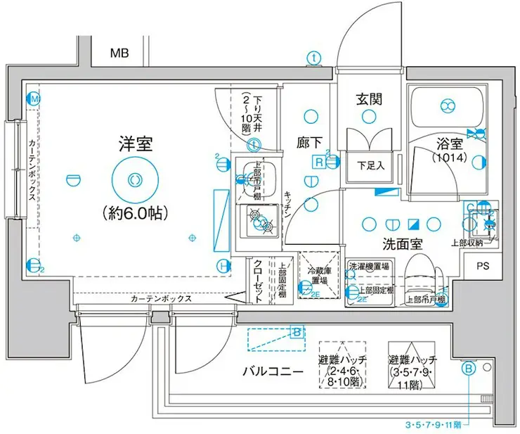 Le’a横濱サウスステージ 5階階 間取り