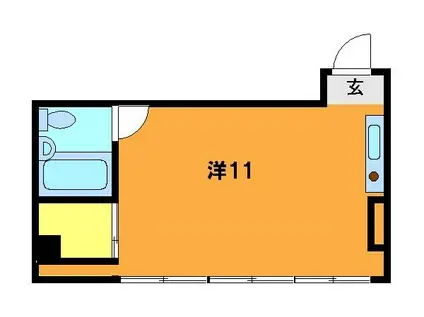 丸富マンション(ワンルーム/5階)の間取り写真