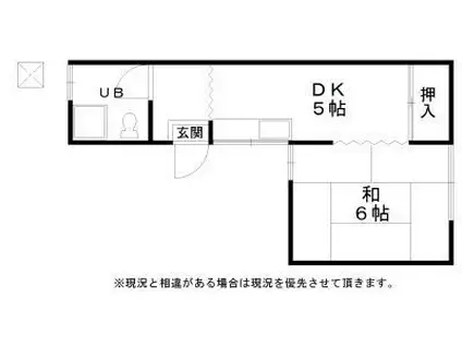 RIZEONE大蓮南(1DK/2階)の間取り写真