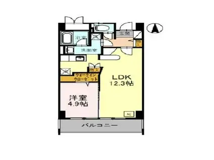 フェニックス明日香(1LDK/2階)の間取り写真