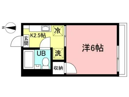 エコーハイツI(1K/1階)の間取り写真