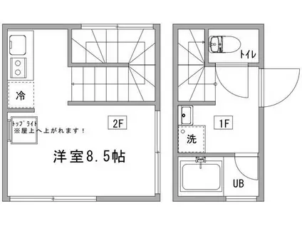 LAPAISIBLEYOKOHAMA(ワンルーム/2階)の間取り写真
