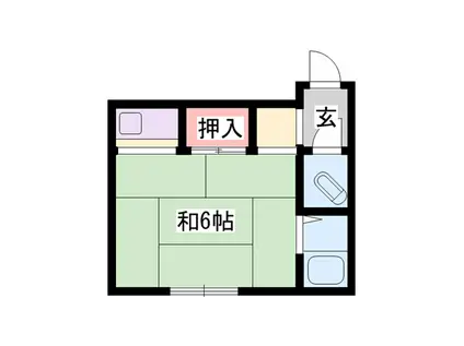 谷口第2ビル(ワンルーム/2階)の間取り写真