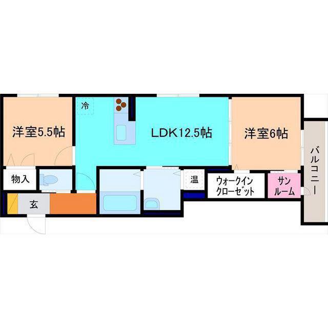 PREMIAS(2LDK/2階)の間取り写真