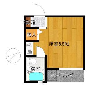 サカエハイツ(ワンルーム/2階)の間取り写真