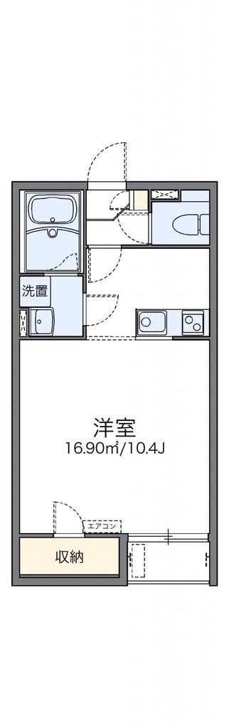 レオネクストI参番館(1K/1階)の間取り写真