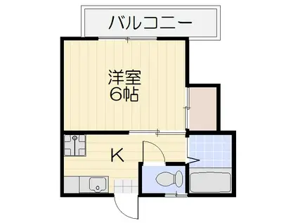 ブライトヒルズ(1K/2階)の間取り写真