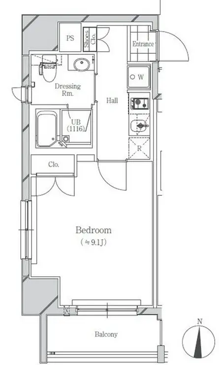 フトゥールス南麻布 9階階 間取り
