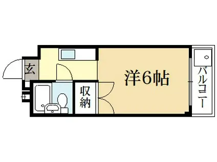 センチュリーハイツコスモ(1K/2階)の間取り写真