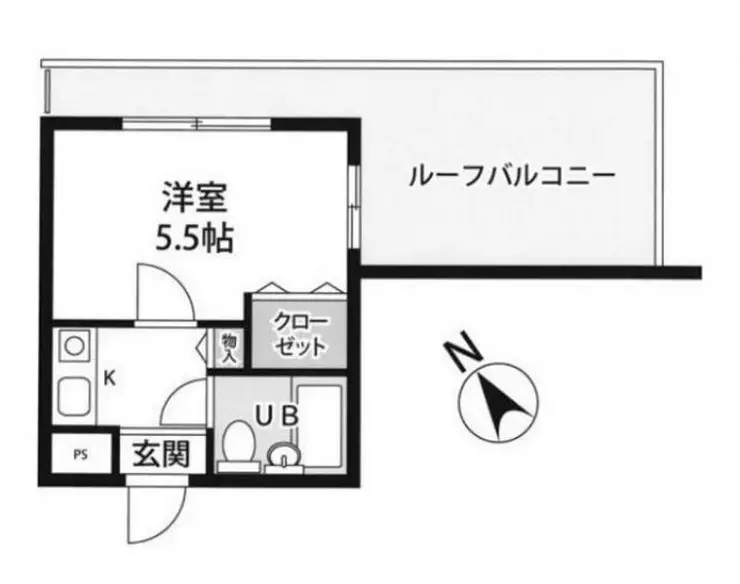 クリオ日ノ出町壱番館 5階階 間取り