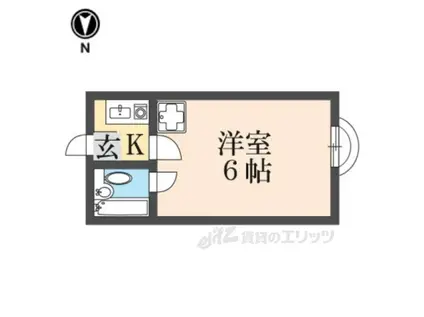 ロイヤル高田(1K/2階)の間取り写真
