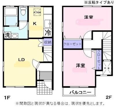 プチすまいる 壱番館(2LDK/1階)の間取り写真