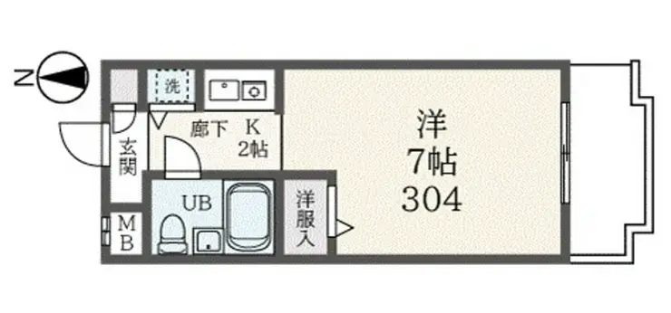 ライフポイント方南町 3階階 間取り