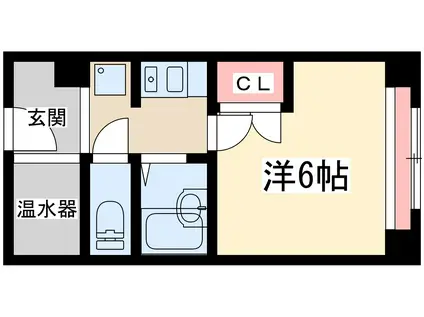 ステュディオ新御堂(1K/11階)の間取り写真