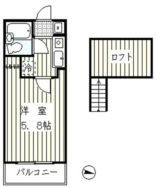ドルフ三陽五番館 2階階 間取り