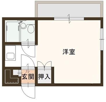 コイデハイツ(ワンルーム/3階)の間取り写真