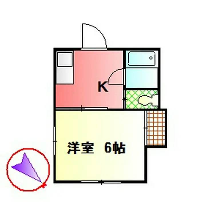 第一コーポ秀美 1階階 間取り
