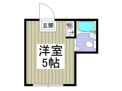 第100オーナーズビル(ワンルーム/2階)の間取り写真