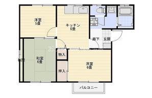 IS VIRGO(3DK/1階)の間取り写真