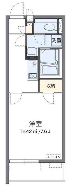 クレイノTATEISHI(1K/3階)の間取り写真