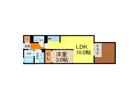 光HOUSE(1LDK/1階)の間取り写真