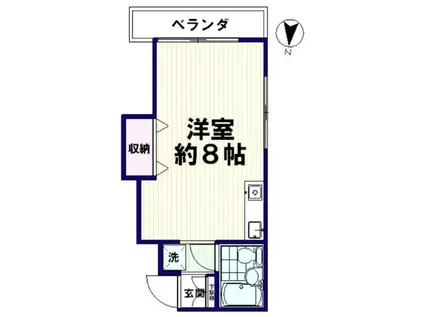 SEIWAビル(ワンルーム/4階)の間取り写真