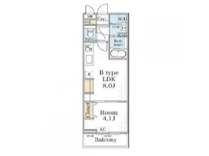 リブリ・淵野辺III(1LDK/3階)の間取り写真