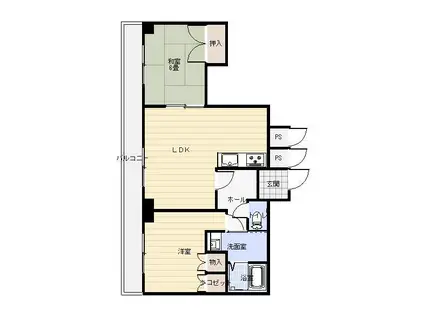 アーバンヒルズ長岡第2(2LDK/10階)の間取り写真