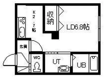 マレッセ・ネオ(1K/2階)の間取り写真