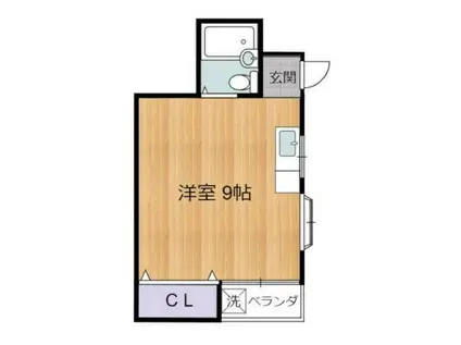 メゾンアザレ(ワンルーム/2階)の間取り写真