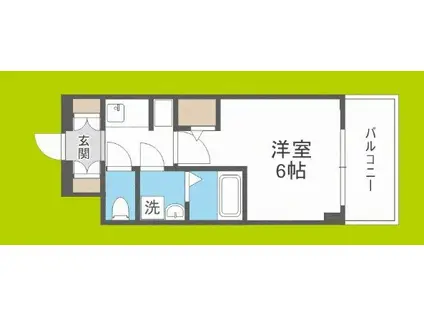 S-RESIDENCE新大阪GARDEN(1K/4階)の間取り写真