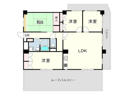 貫井3丁目(ワンルーム/2階)の間取り写真