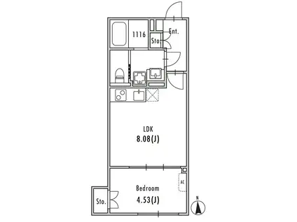 GRAN PASEO大森II(1LDK/3階)の間取り写真