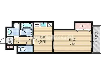 レインボーコートパートIII(1DK/10階)の間取り写真