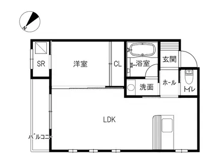 DIJON(1LDK/2階)の間取り写真