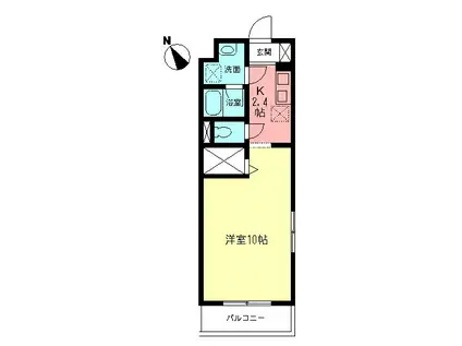 アヴェニール(1K/5階)の間取り写真