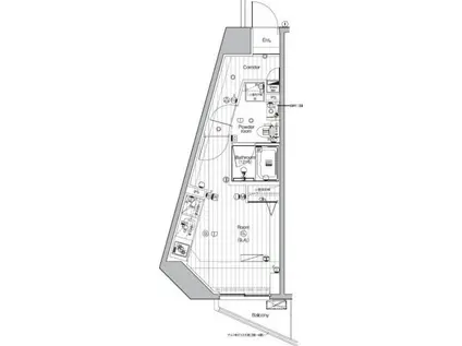 PREMIUM CUBE 池袋要町(ワンルーム/3階)の間取り写真