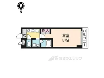 グレイス西京極(1K/4階)の間取り写真