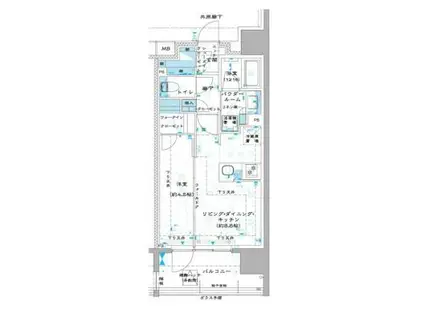 オーパスレジデンス中板橋(1LDK/8階)の間取り写真