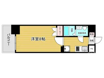 リファレンス祇園(1K/5階)の間取り写真